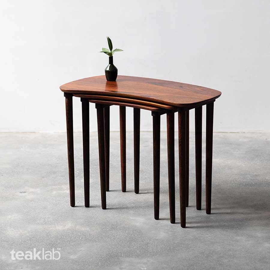 Noden-Dec18-459 Danish Nest Of Tables 18V12-731 - Image 1