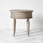 Teak Wood Round Side Table - Image 6