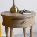 Teak Wood Round Side Table