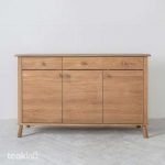 Teak Wood 3 Drawer Sideboard - Image 2