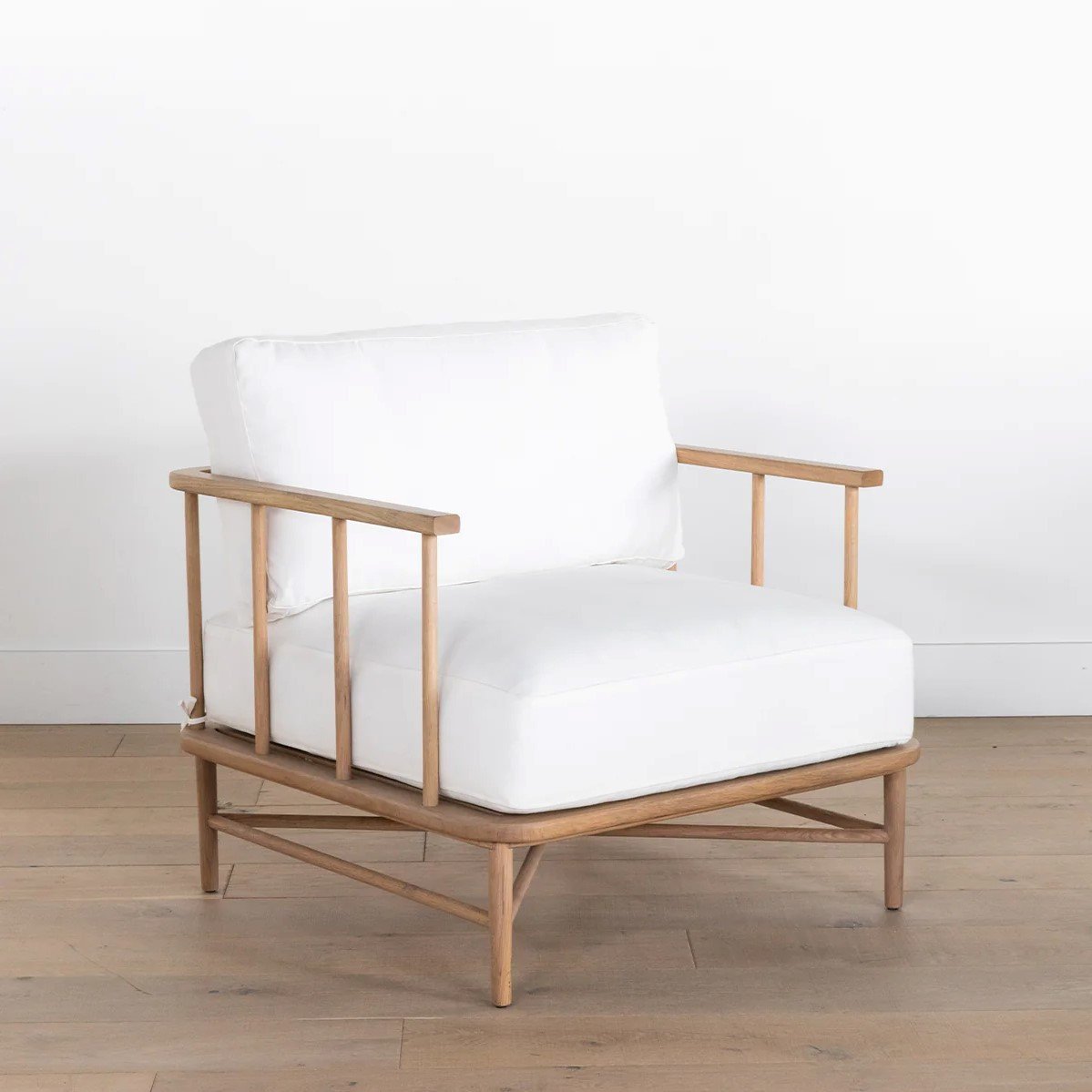4 Contemporary Teak Lounge Chair - Image 1