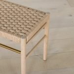 Teak Woven Bench - Image 6