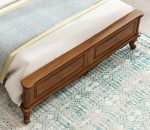 Antique Style Teak Wood Carving Bed - Image 11