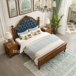 Antique Style Teak Wood Carving Bed - Image 4
