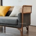 High-End Teak Wood Rattan Cane Sofa – Combining Classic Design with Modern Comfort - Image 10