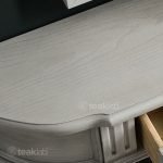 Vintage-Inspired Teak Console Table with Carved Leg Detailing - Image 6