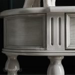 Vintage-Inspired Teak Console Table with Carved Leg Detailing - Image 5