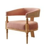Modern Rattan Cane Chair with Luxurious Upholstery – A Blend of Tradition and Trend - Image 5