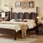 Luxurious Solid Teak Wood Bed with Classic Elegance - Image 5