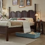Luxurious Solid Teak Wood Bed with Classic Elegance - Image 4