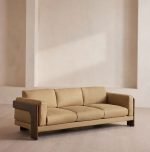 Solace Mid-Century Sofa with Sculpted Teak Wood Frame - Image 2