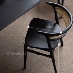 Mid-Century Teak & Cane Dining Chair - Image 7